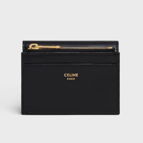 Celine Compact Wallet With Coin Triomphe In Shiny Calfskin - Picture 5 of 10